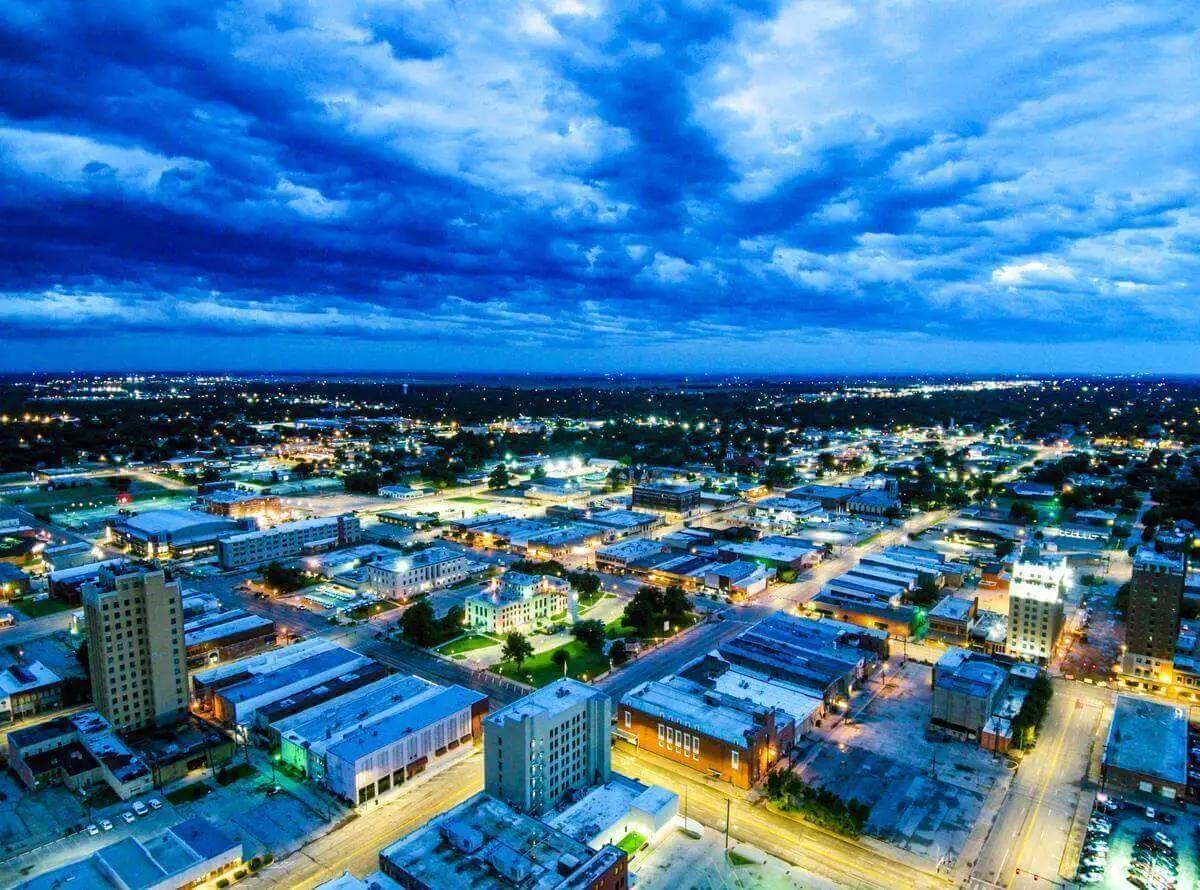 Enid, Oklahoma location