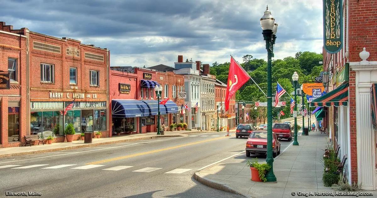 Ellsworth, Maine location
