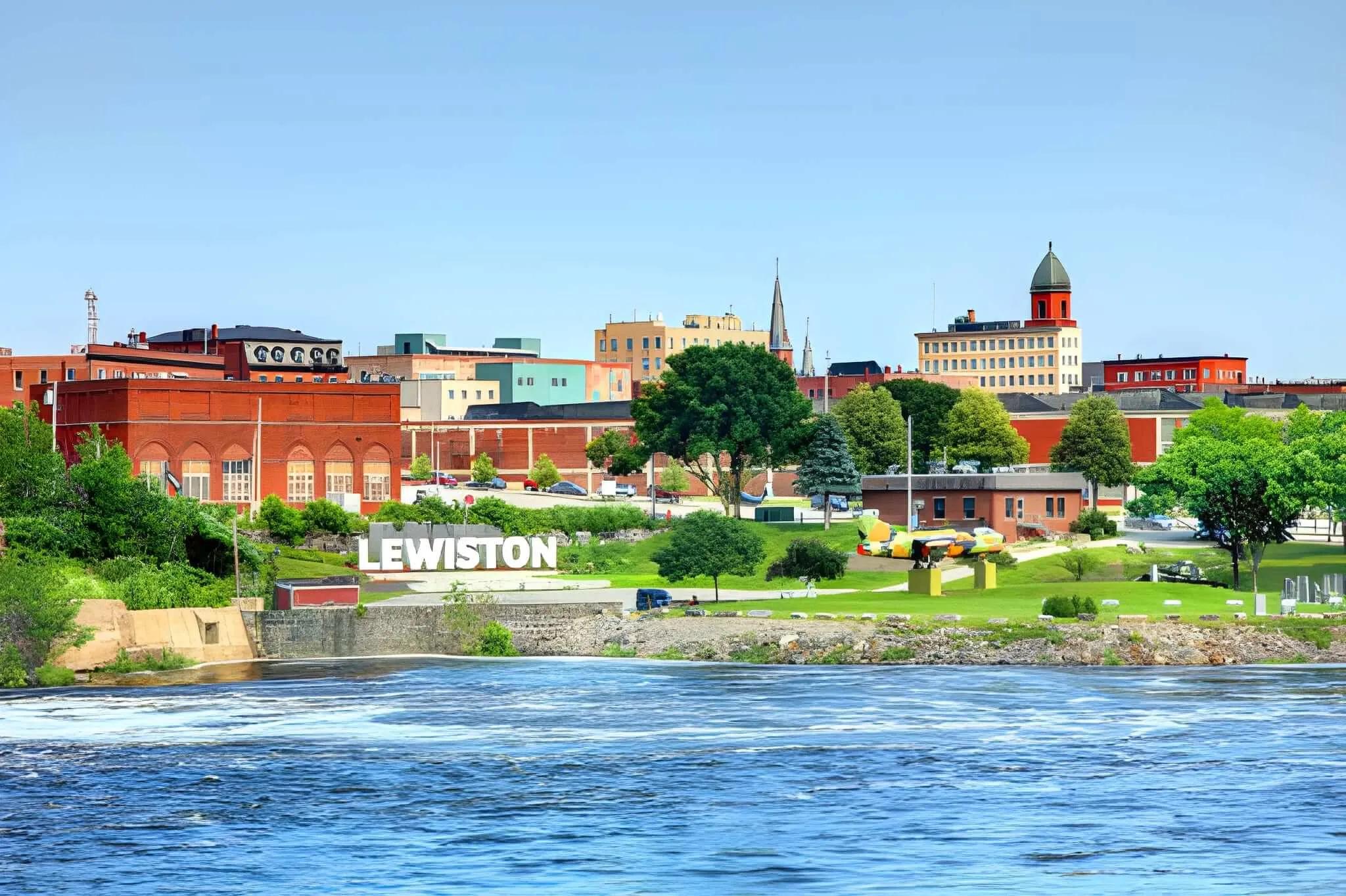 Lewiston, Maine location