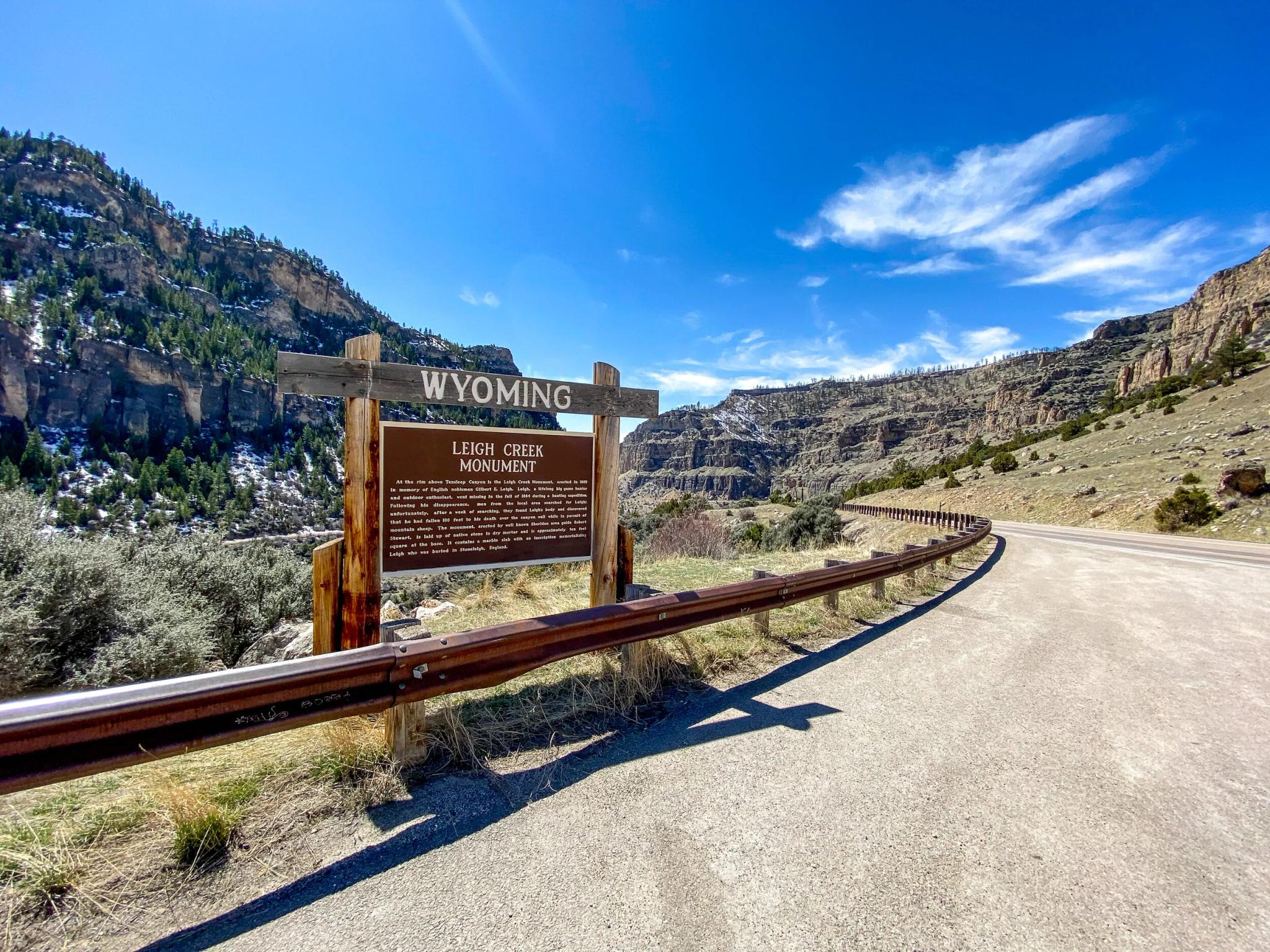 Ten Sleep, Wyoming location