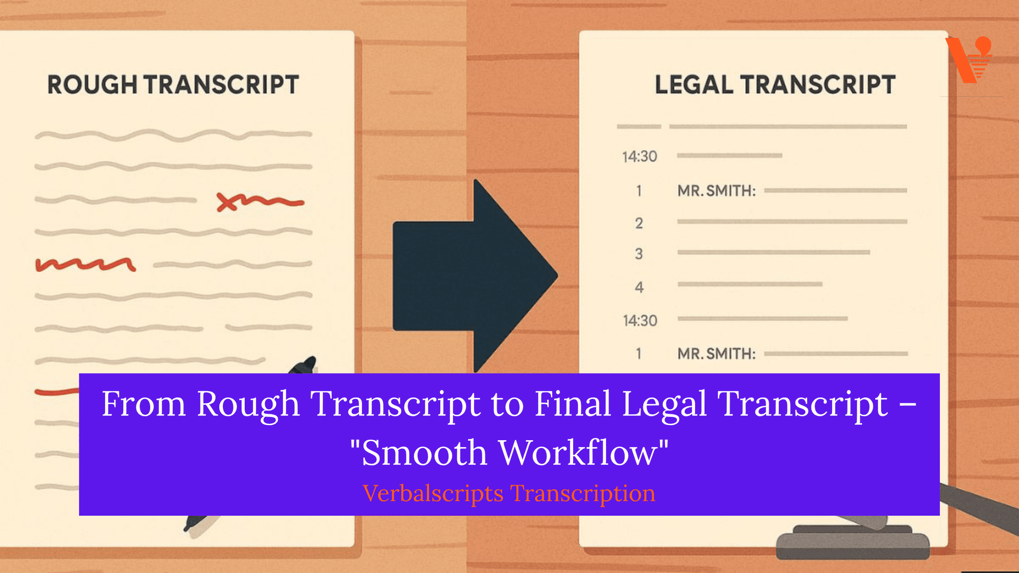 From Rough Transcript to Final Legal Transcript – "Smooth Workflow"