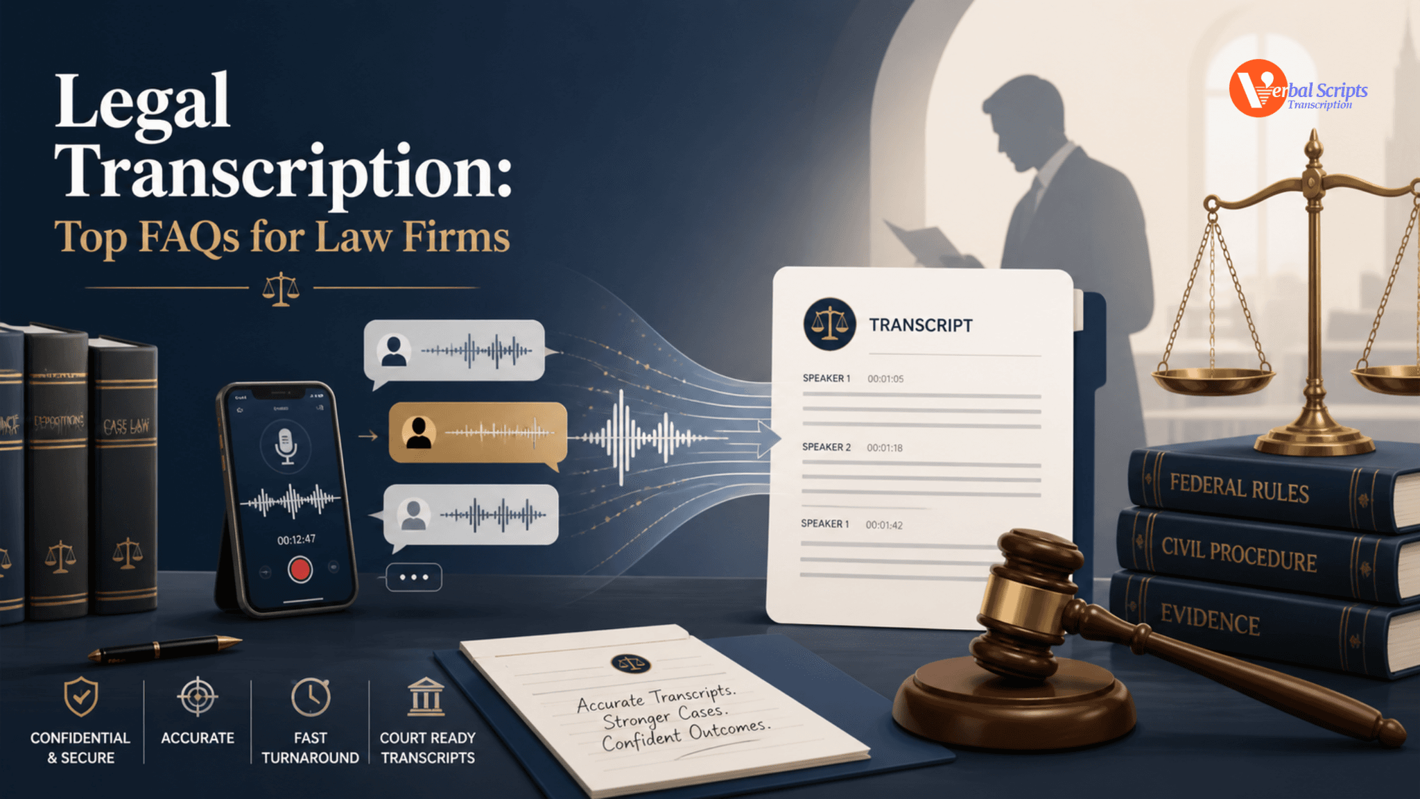 Legal Transcription: Top FAQs for Law Firms.