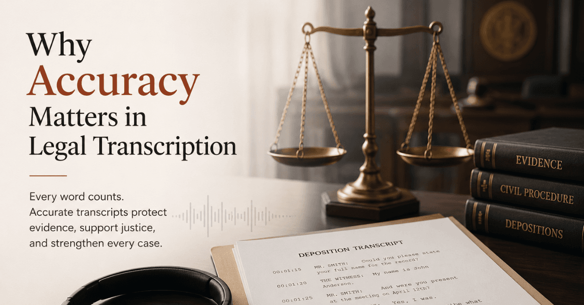 Why Accuracy Matters in Legal Transcription