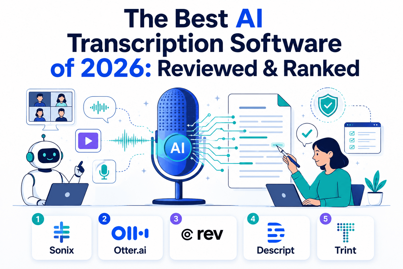 The Best AI Transcription Software of 2026: Reviewed & Ranked