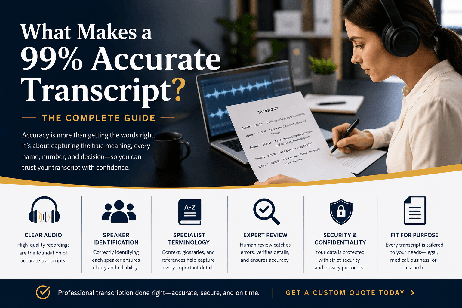 How Accurate Is Professional Transcription? The Complete 2026 Guide
