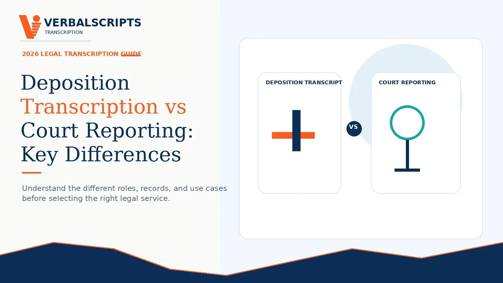 Deposition Transcription vs Court Reporting: Key Differences