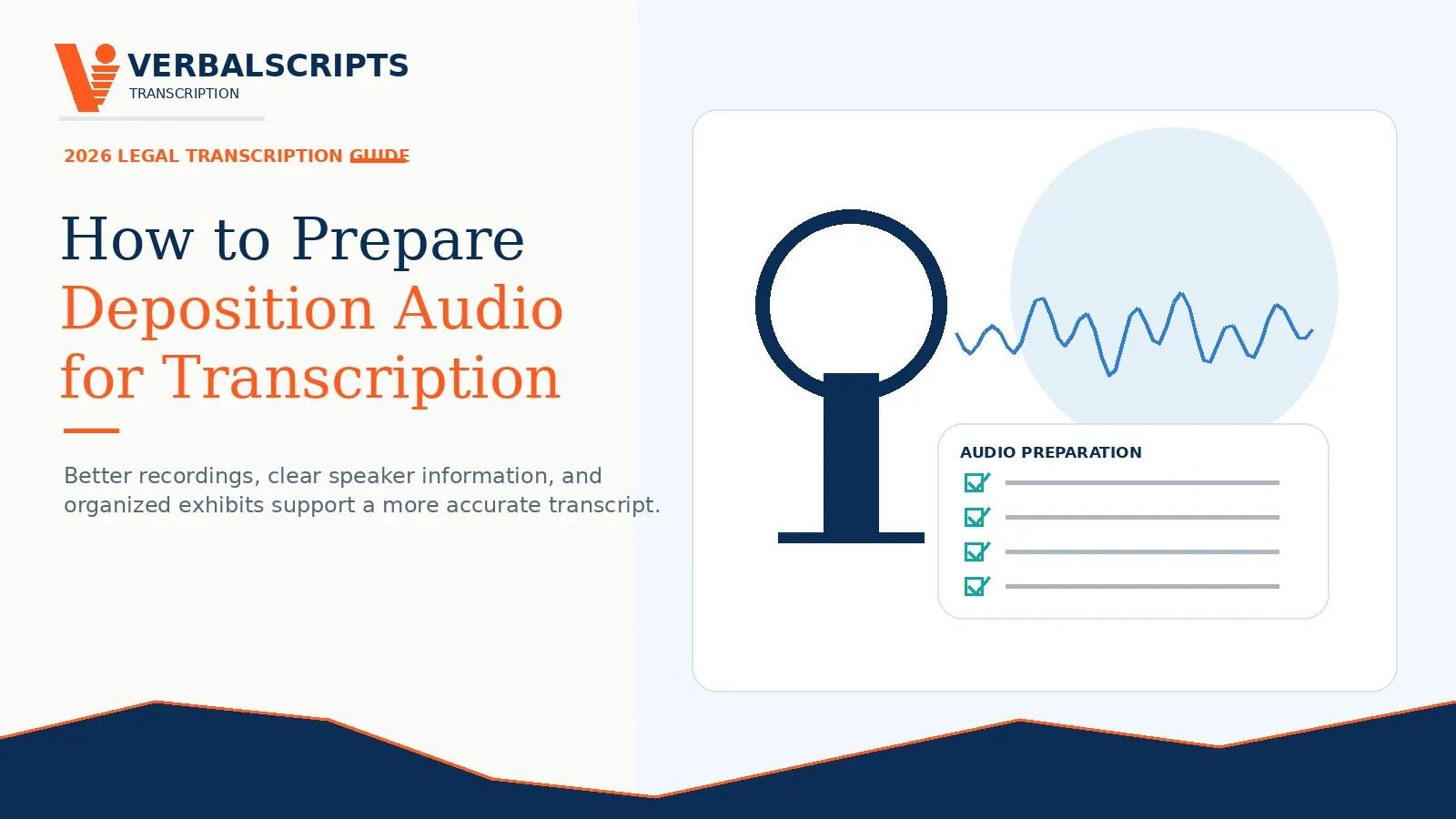 How to Prepare Deposition Audio for Transcription
