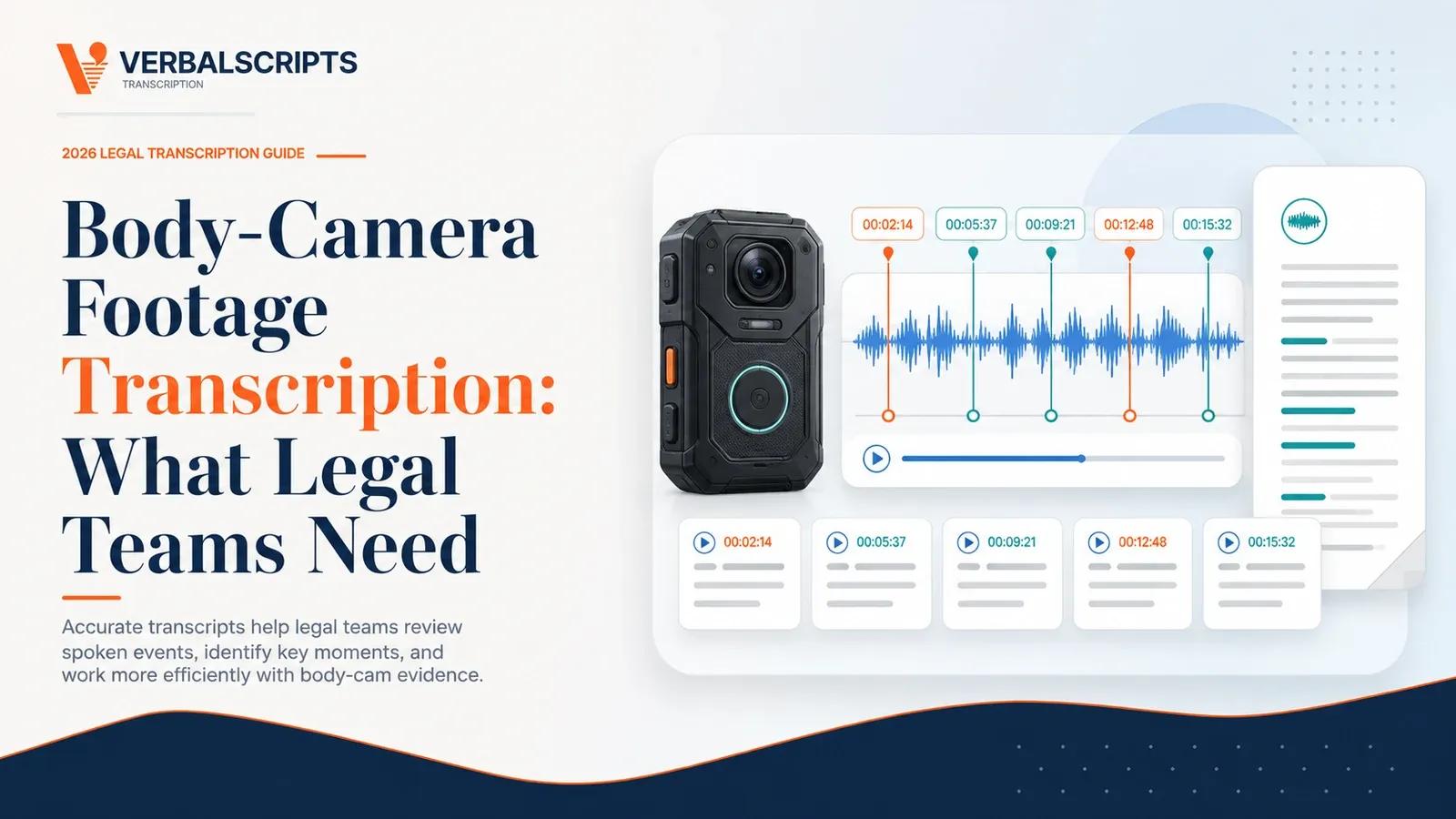 Body-Camera Footage Transcription: What Legal Teams Need