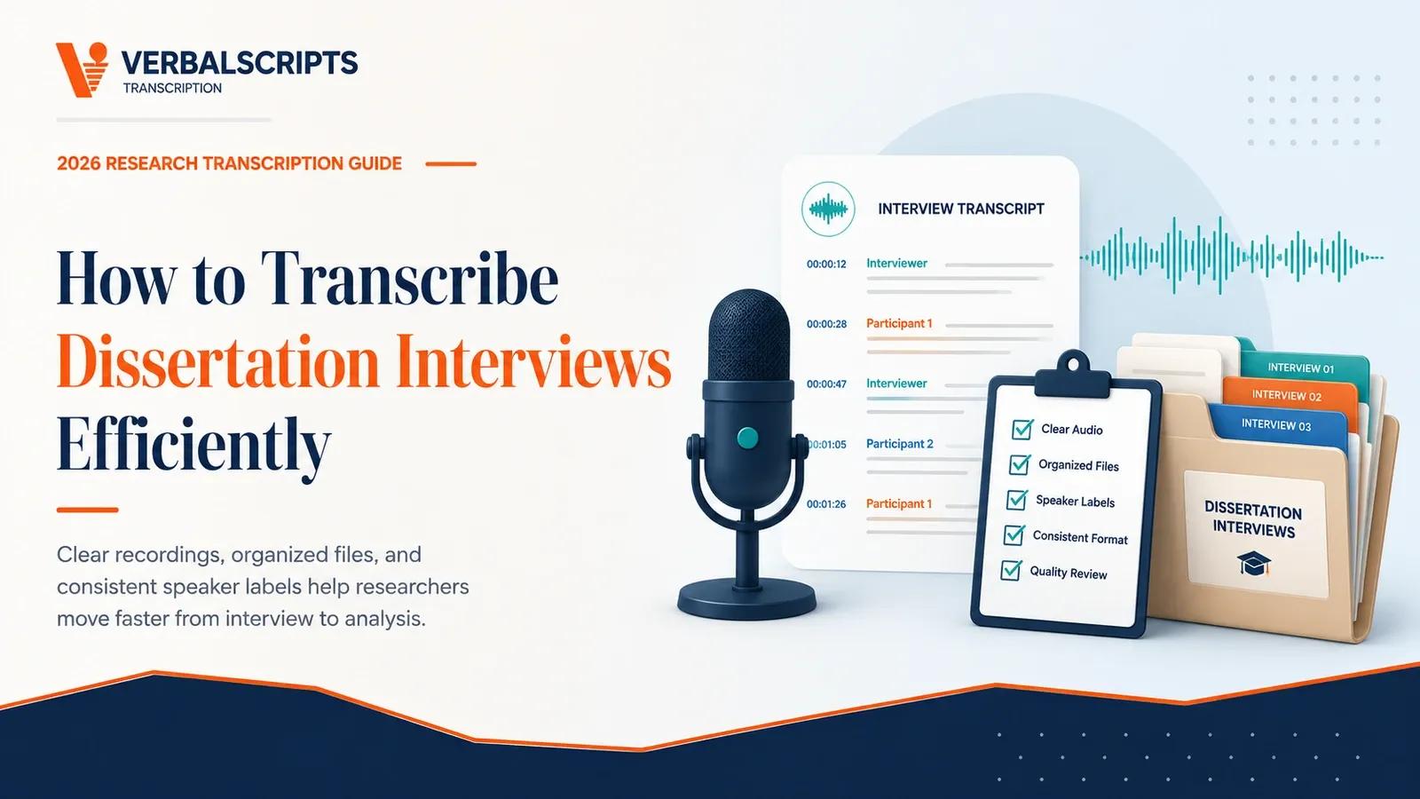 How to Transcribe Dissertation Interviews Efficiently