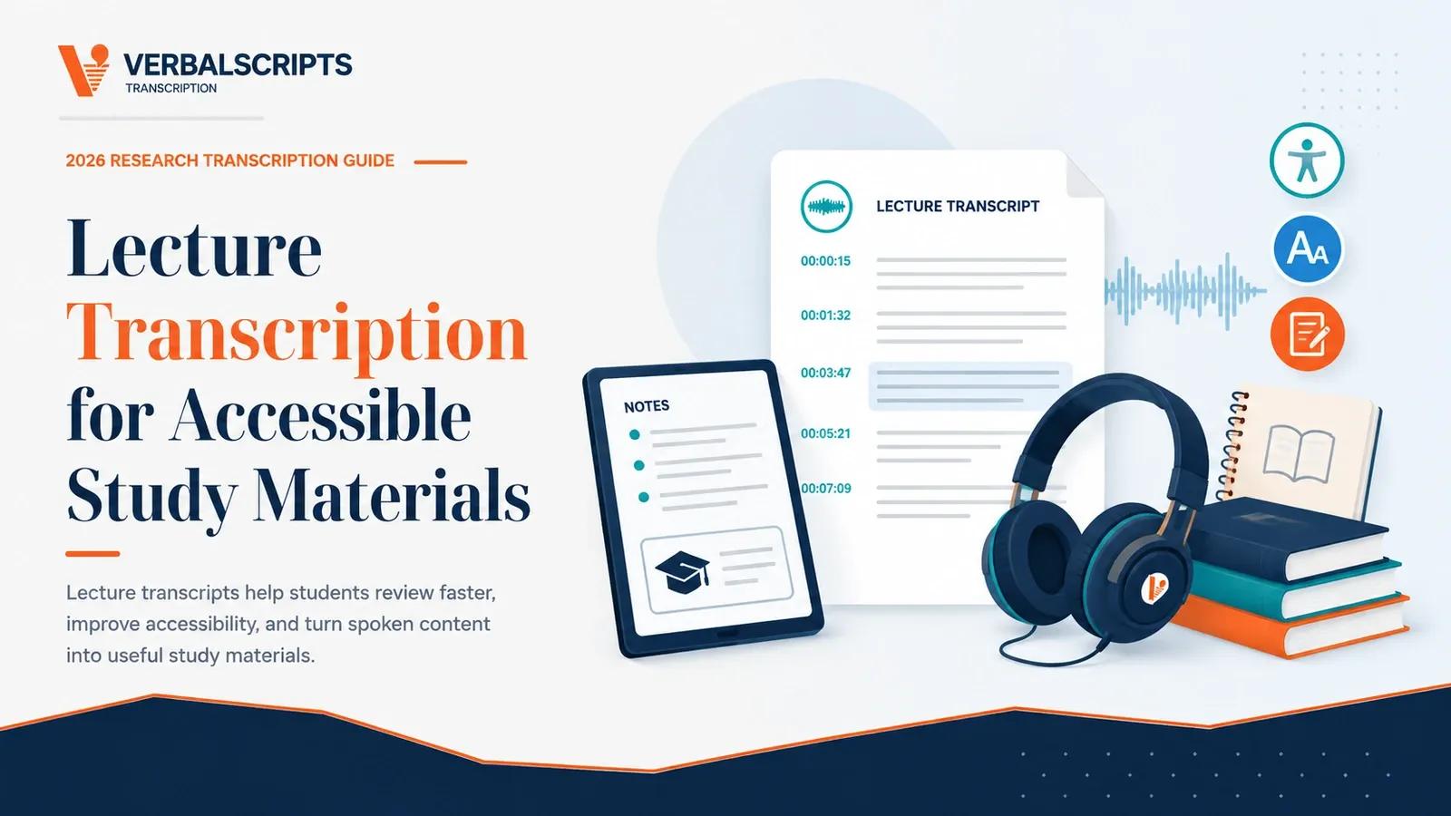 Lecture Transcription for Accessible Study Materials