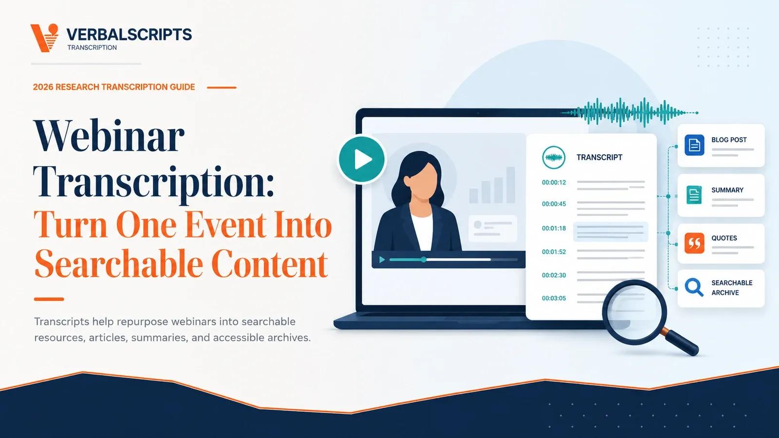 Webinar Transcription: Turn One Event Into Searchable Content
