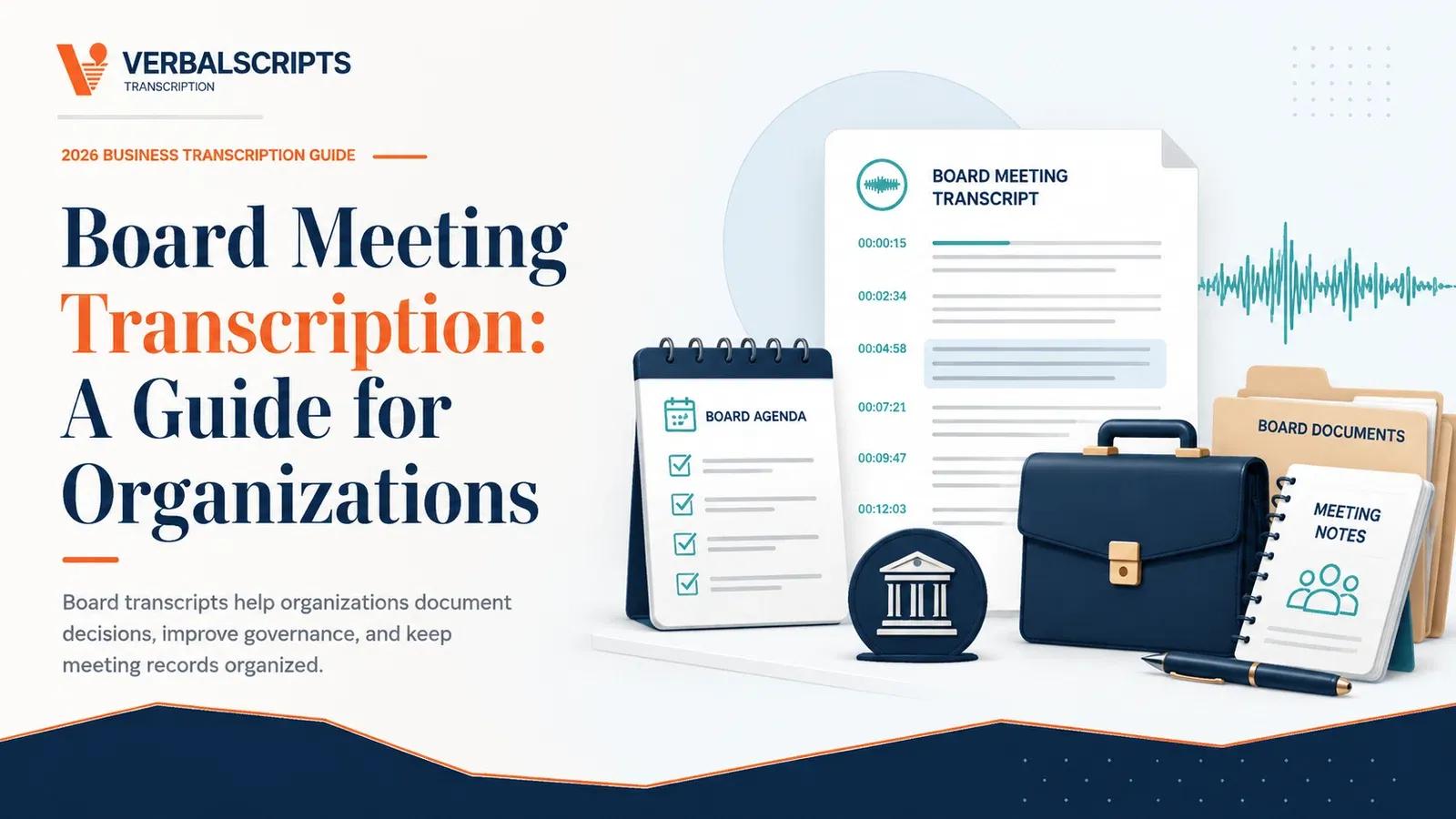 Board Meeting Transcription: A Guide for Organizations