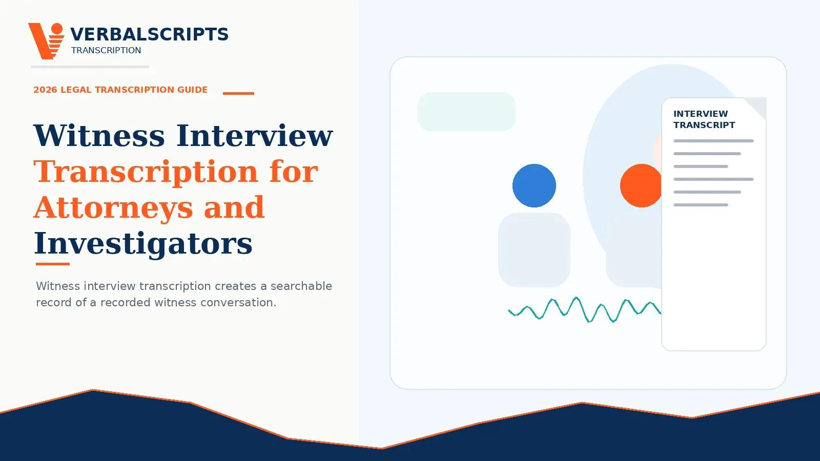 Witness Interview Transcription for Attorneys and Investigators