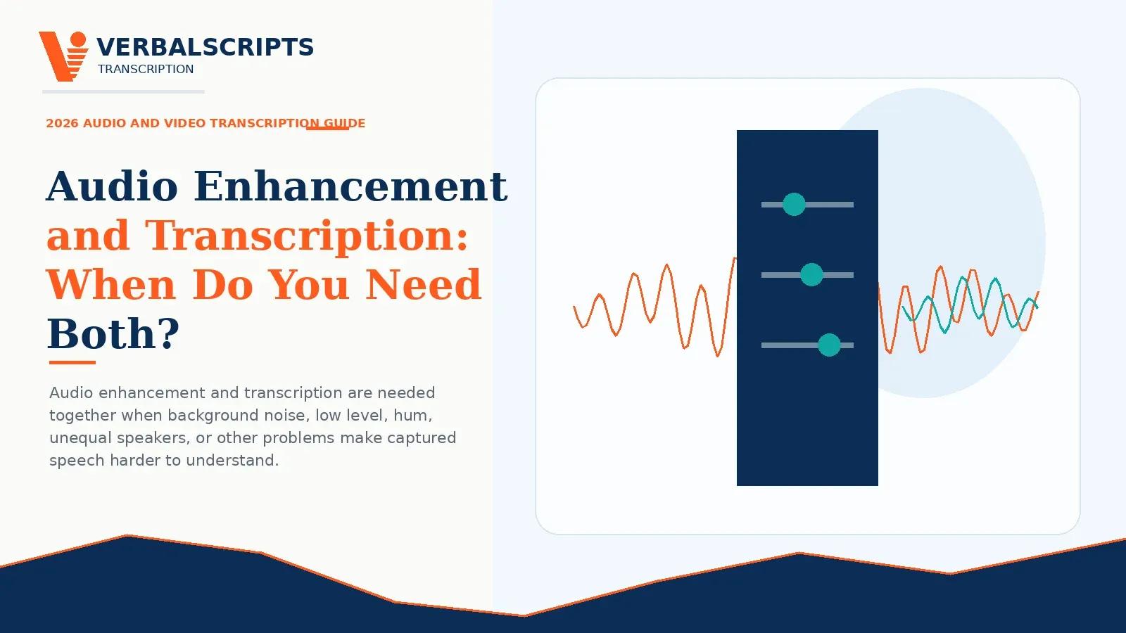 Audio Enhancement and Transcription: When Do You Need Both?