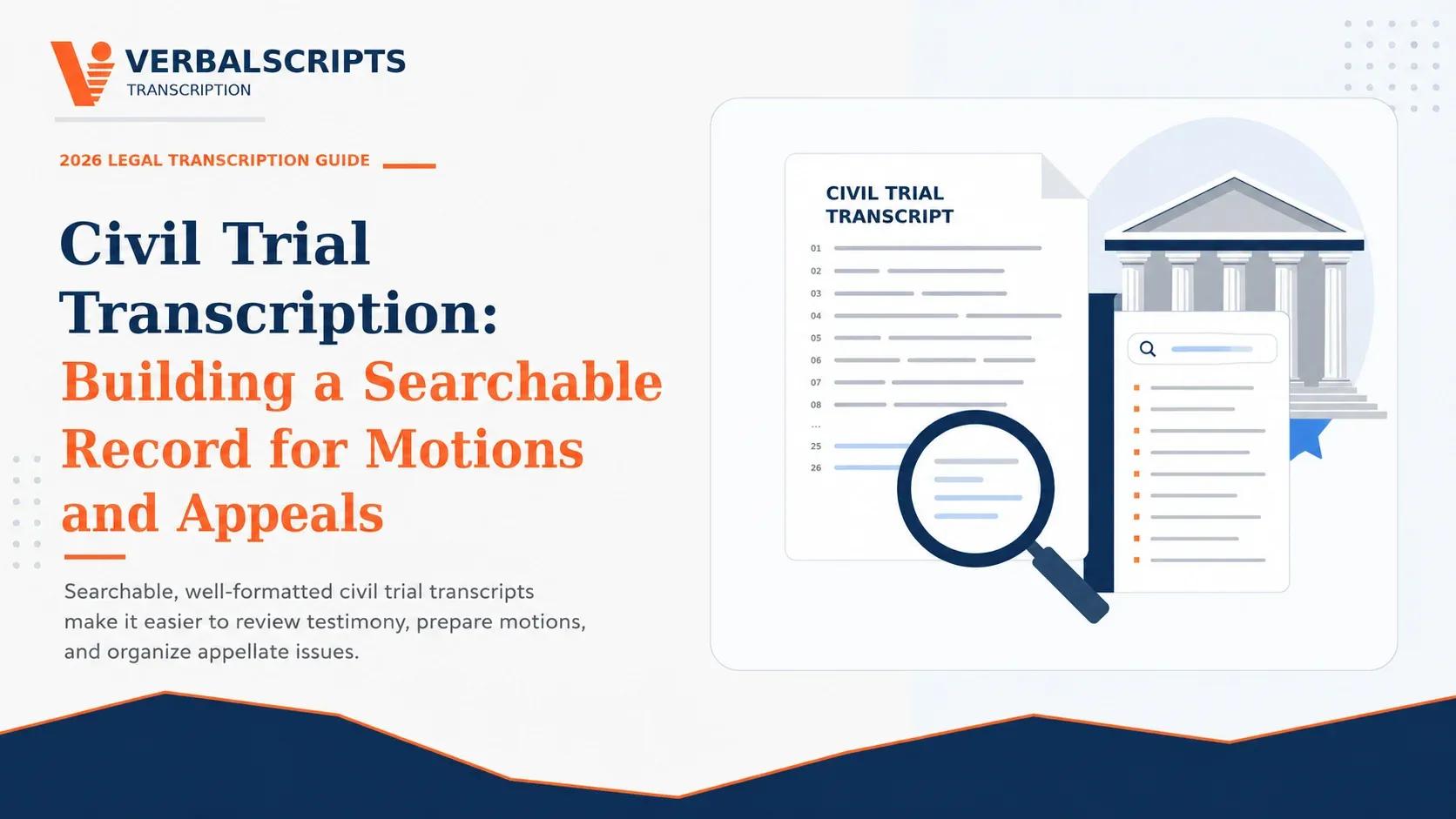 Civil Trial Transcription: Building a Searchable Record for Motions and Appeals
