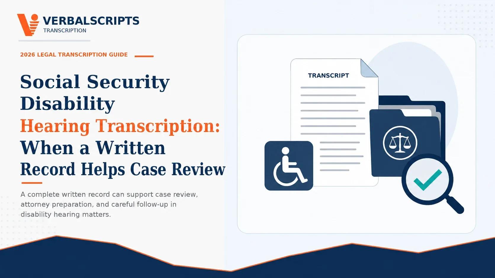 Social Security Disability Hearing Transcription: When a Written Record Helps Case Review