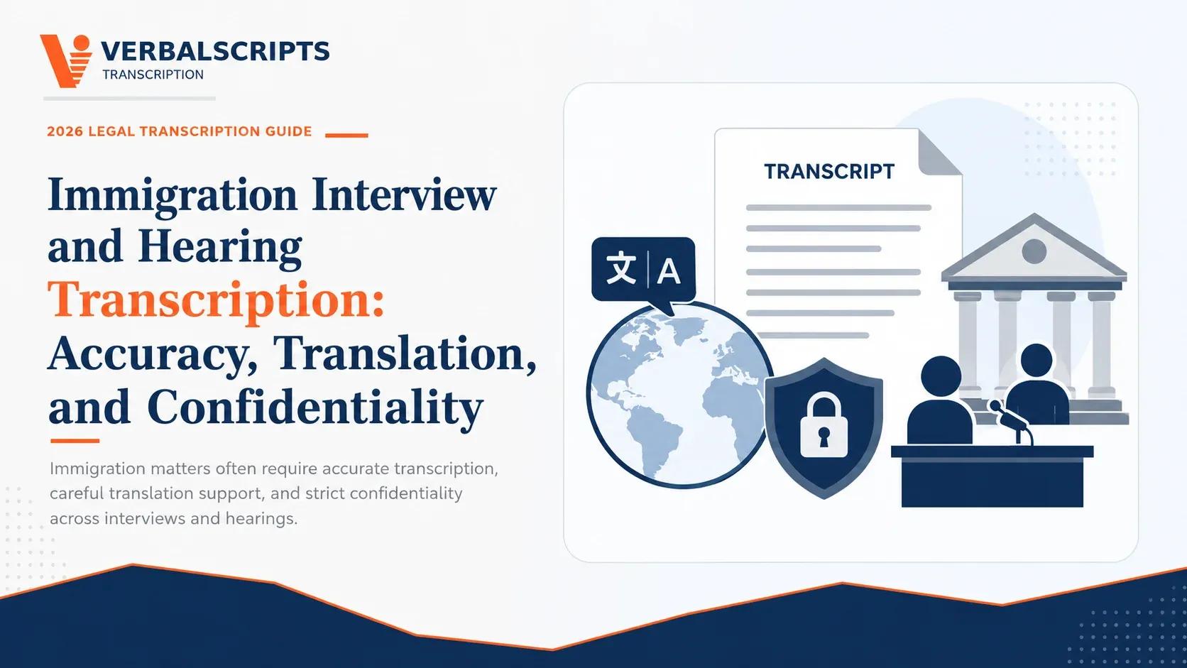 Immigration Interview and Hearing Transcription: Accuracy, Translation, and Confidentiality