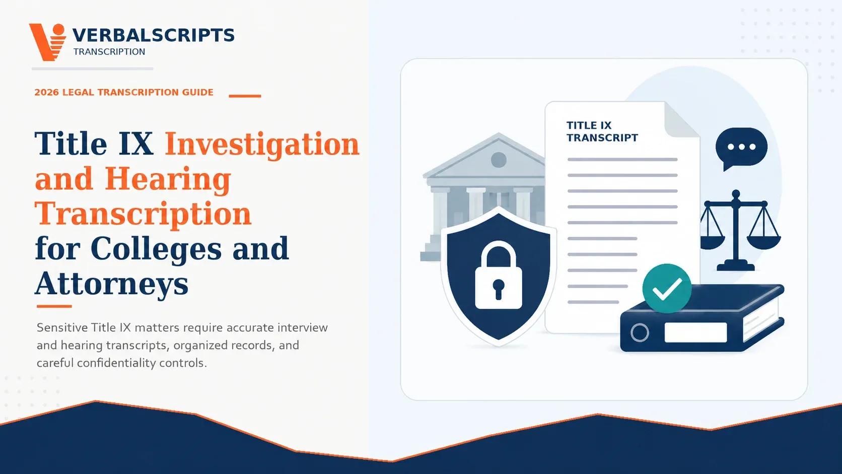 Title IX Investigation and Hearing Transcription for Colleges and Attorneys