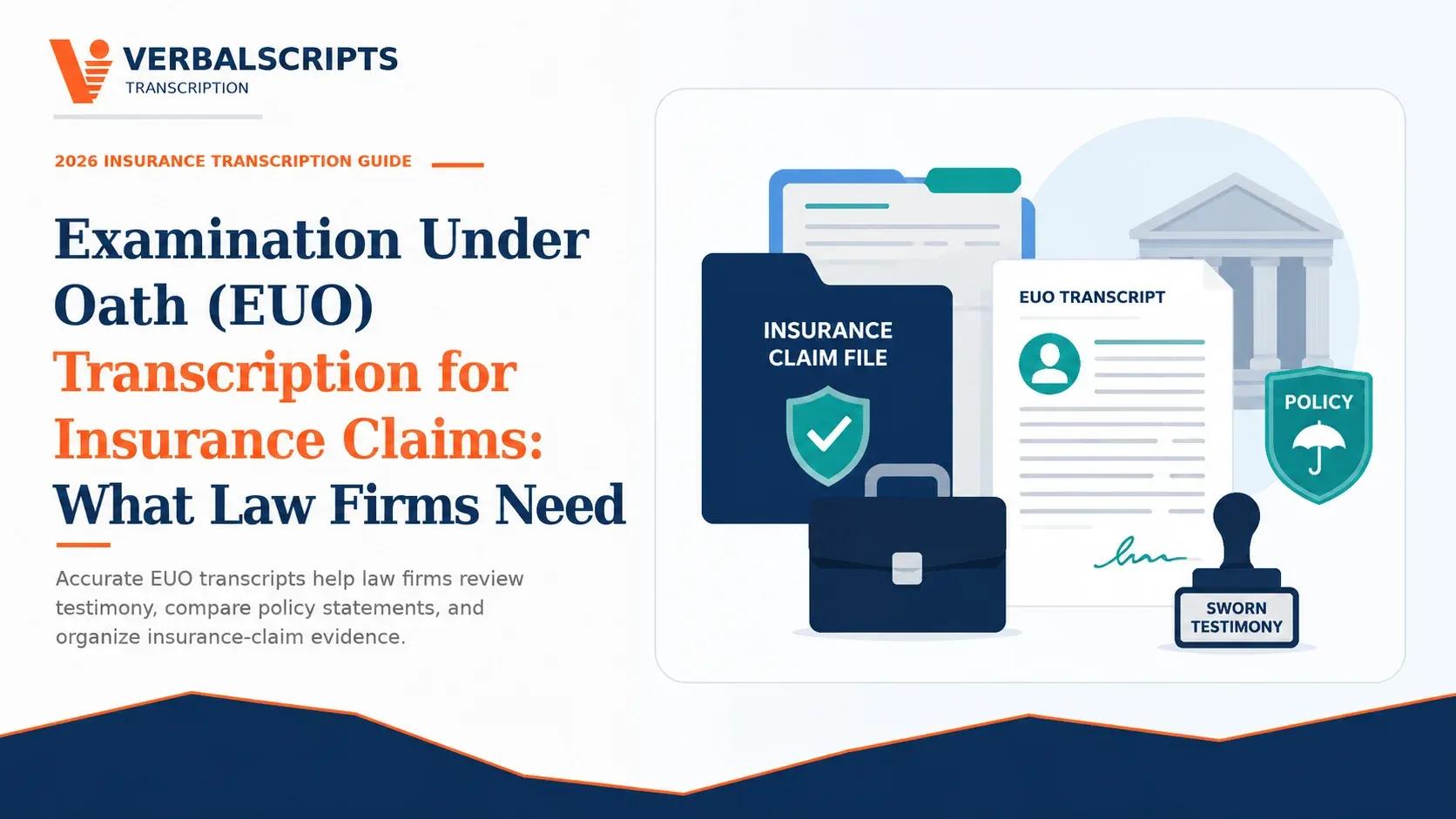 Examination Under Oath (EUO) Transcription for Insurance Claims: What Law Firms Need