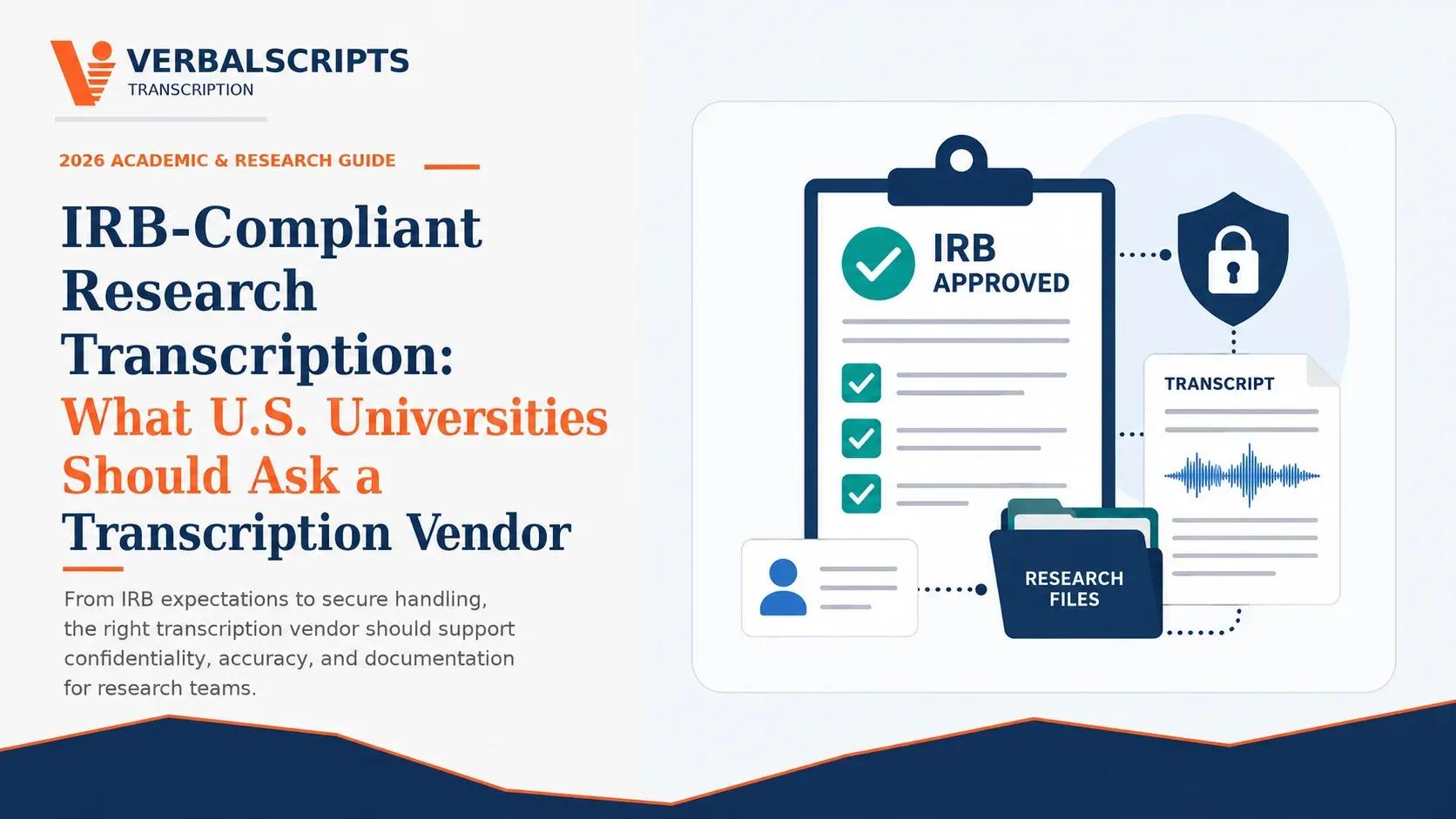 IRB-Compliant Research Transcription: What U.S. Universities Should Ask a Transcription Vendor