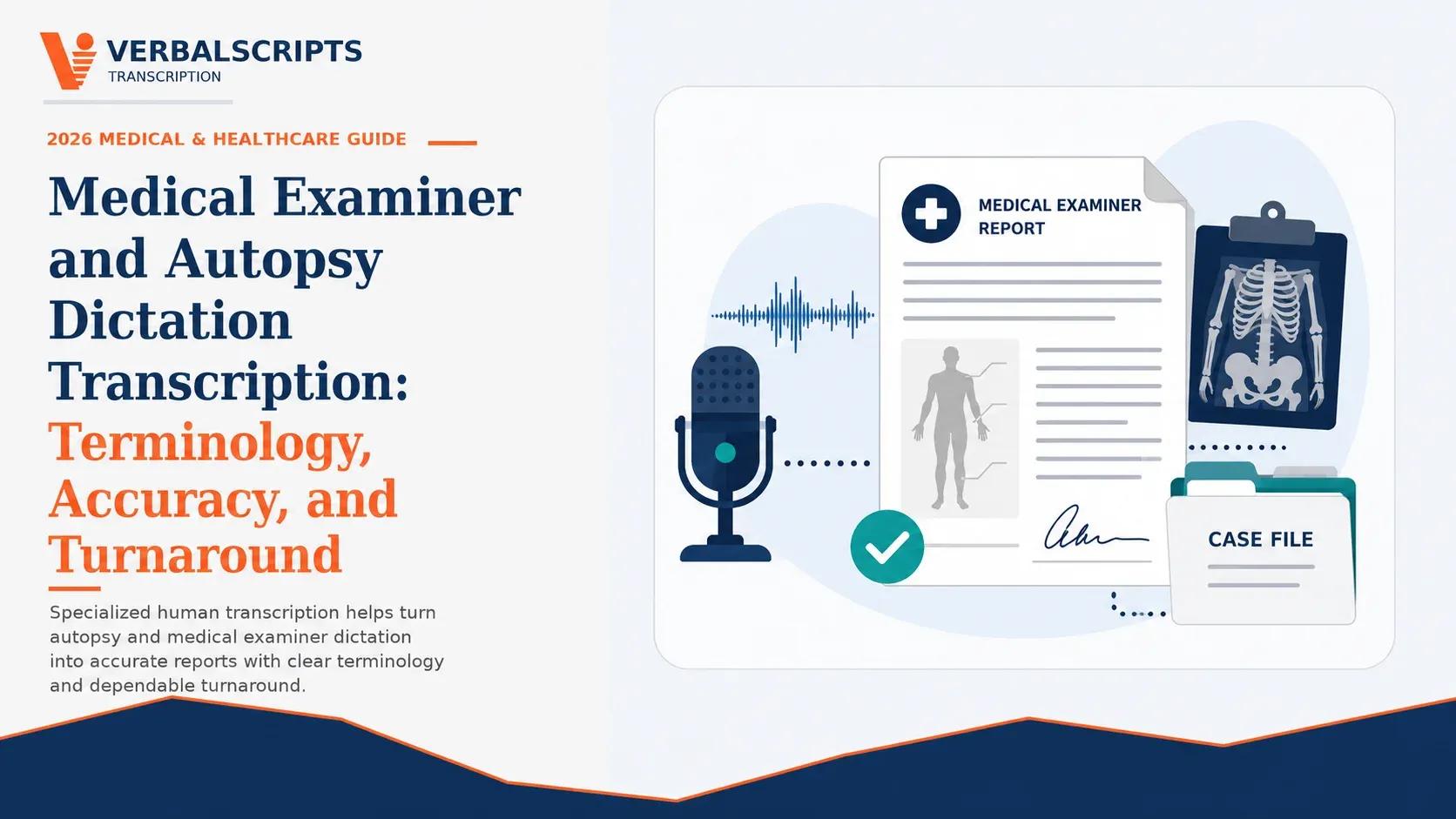 Medical Examiner and Autopsy Dictation Transcription: Terminology, Accuracy, and Turnaround