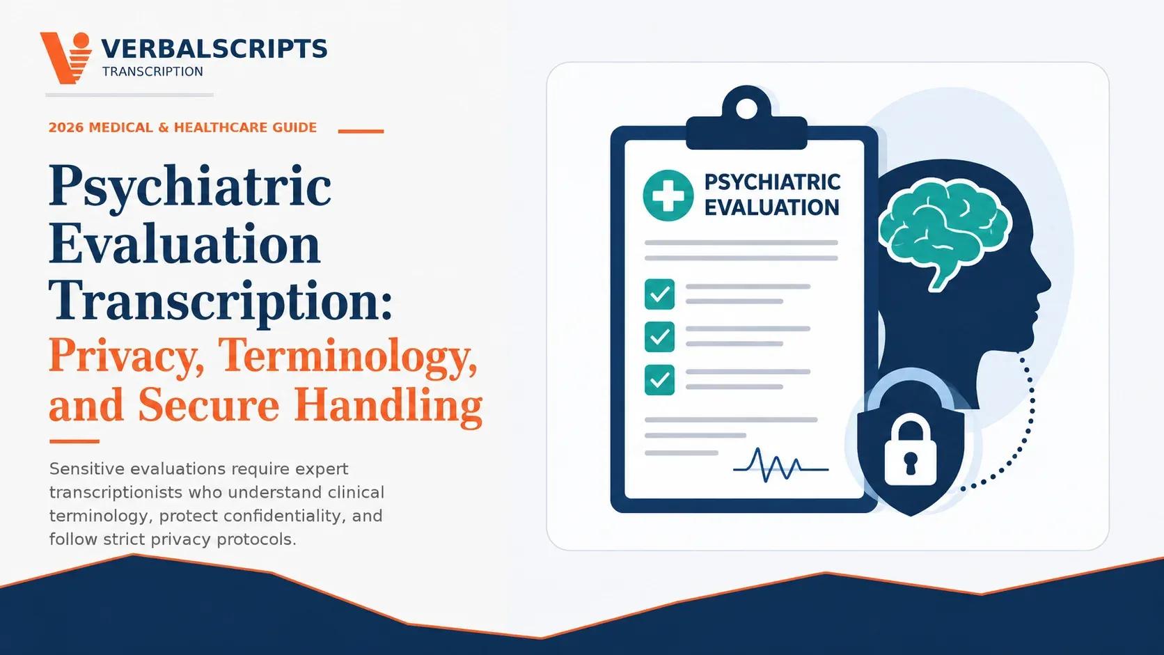 Psychiatric Evaluation Transcription: Privacy, Terminology, and Secure Handling