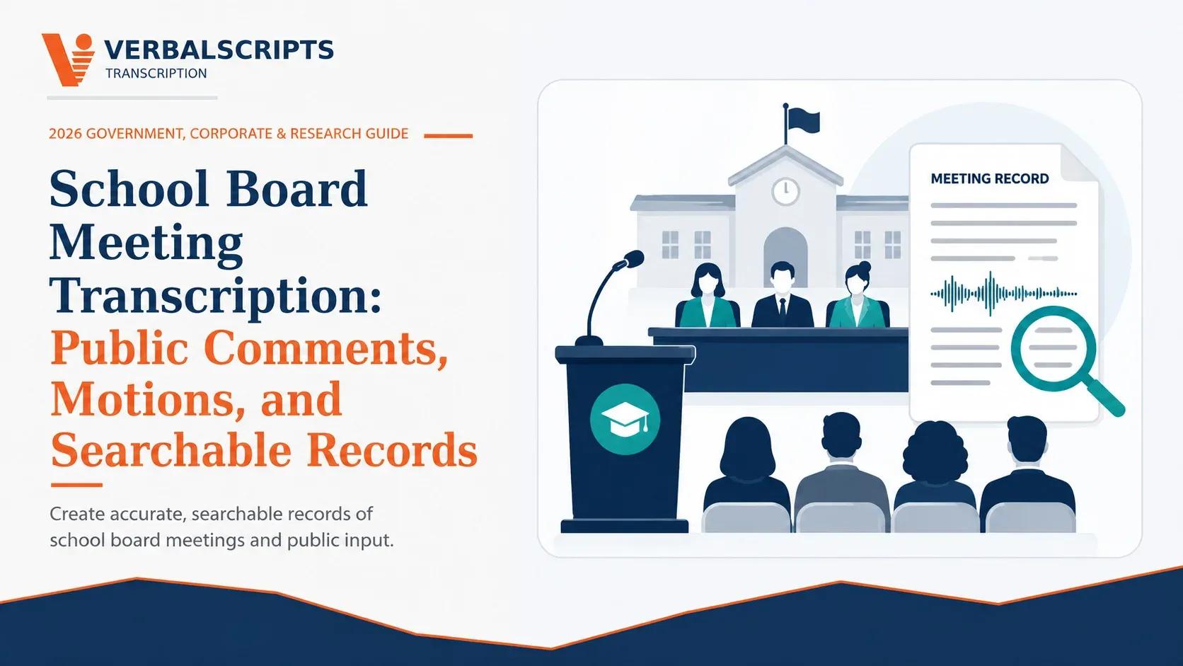 School Board Meeting Transcription: Public Comments, Motions, and Searchable Records
