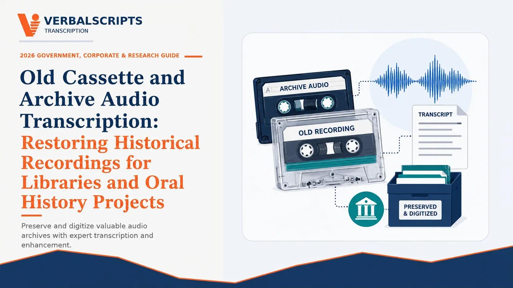 Old Cassette and Archive Audio Transcription: Restoring Historical Recordings for Libraries and Oral History Projects