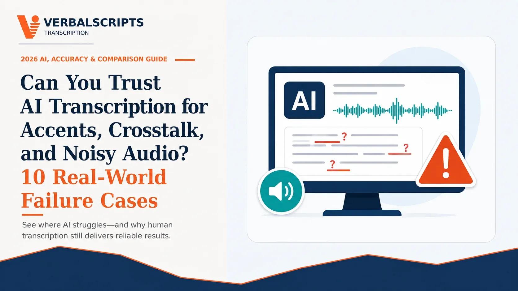 Can You Trust AI Transcription for Accents, Crosstalk, and Noisy Audio? 10 Real-World Failure Cases