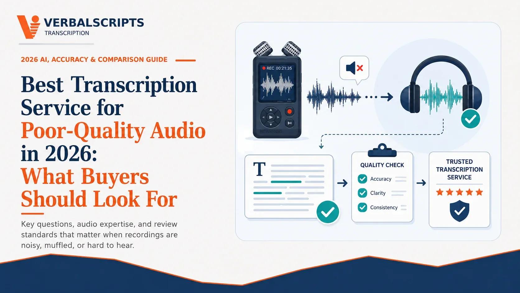 Best Transcription Service for Poor-Quality Audio in 2026: What Buyers Should Look For
