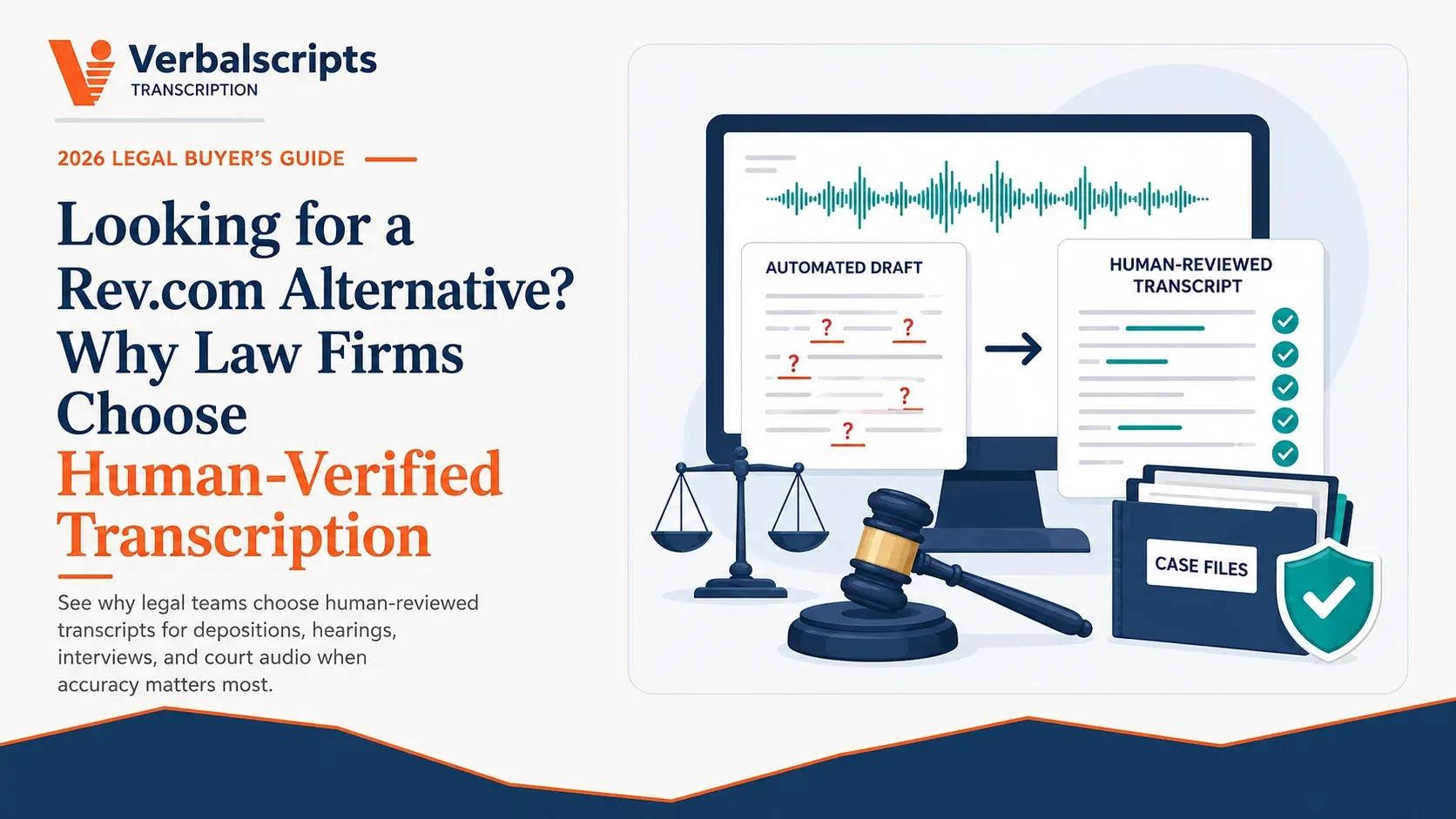 Looking for a Rev.com Alternative? Why Law Firms Choose Human-Verified Transcription