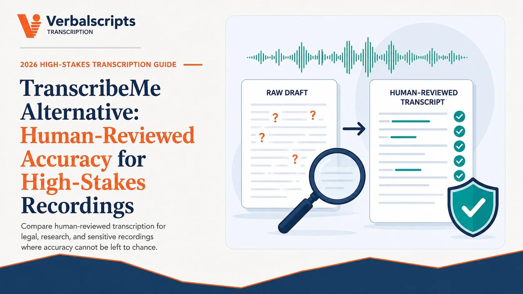 TranscribeMe Alternative: Human-Reviewed Accuracy for High-Stakes Recordings