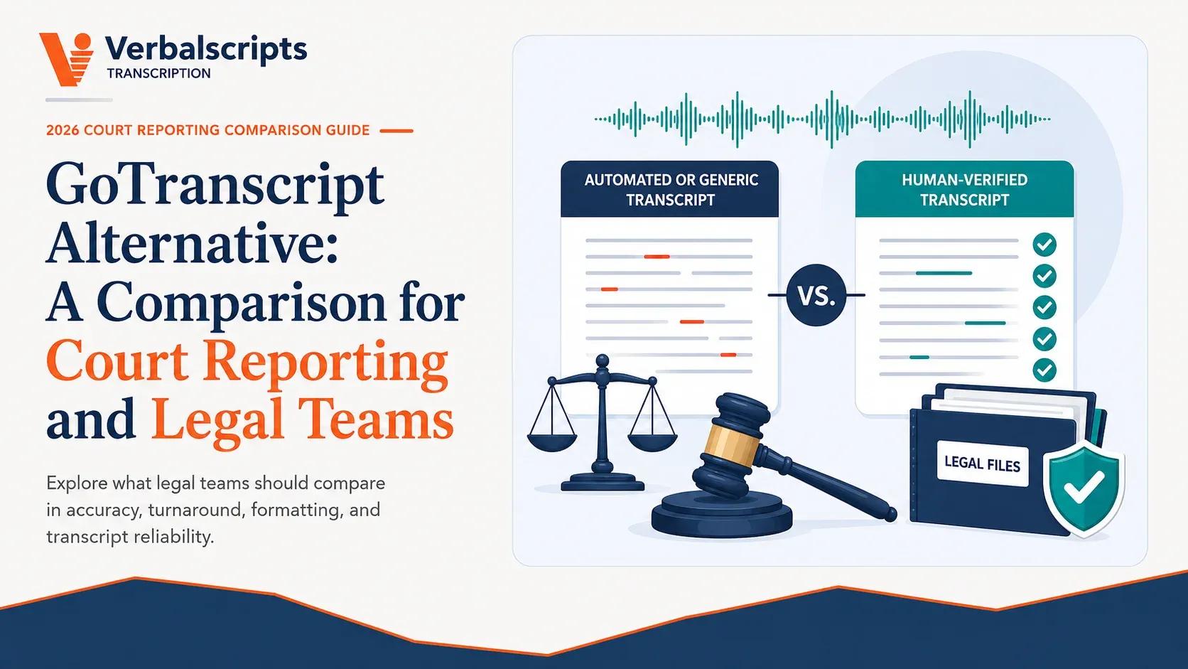 GoTranscript Alternative: A Comparison for Court Reporting and Legal Teams