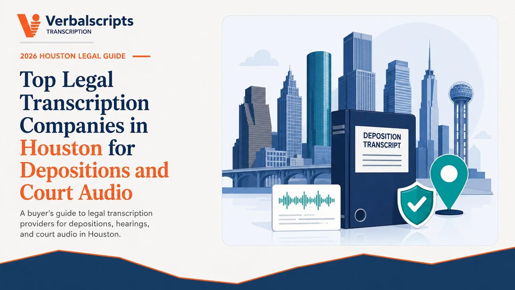 Top Legal Transcription Companies in Houston for Depositions and Court Audio