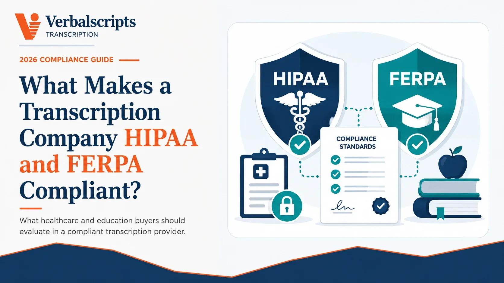 What Makes a Transcription Company HIPAA and FERPA Compliant?