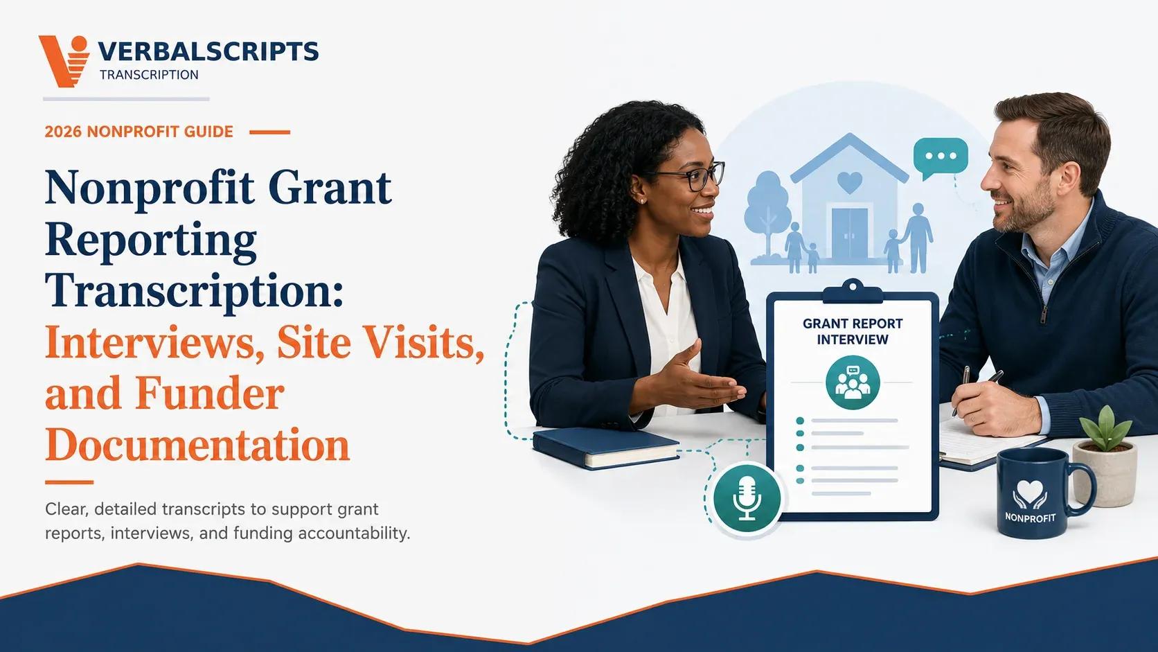 Nonprofit Grant Reporting Transcription: Interviews, Site Visits, and Funder Documentation