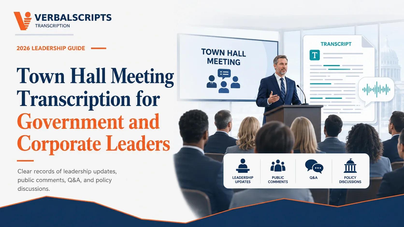 Town Hall Meeting Transcription for Government and Corporate Leaders