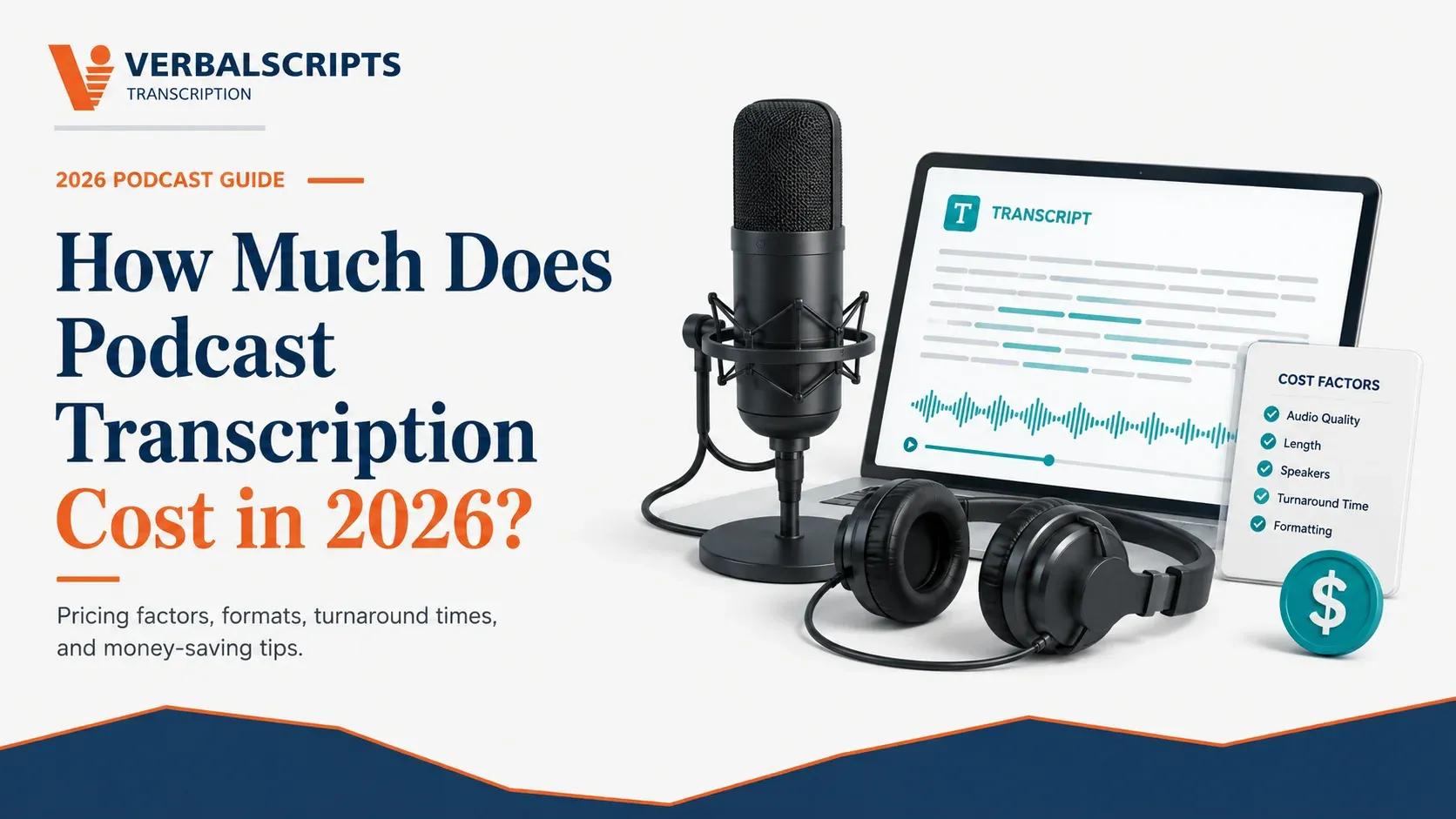 How Much Does Podcast Transcription Cost in 2026?