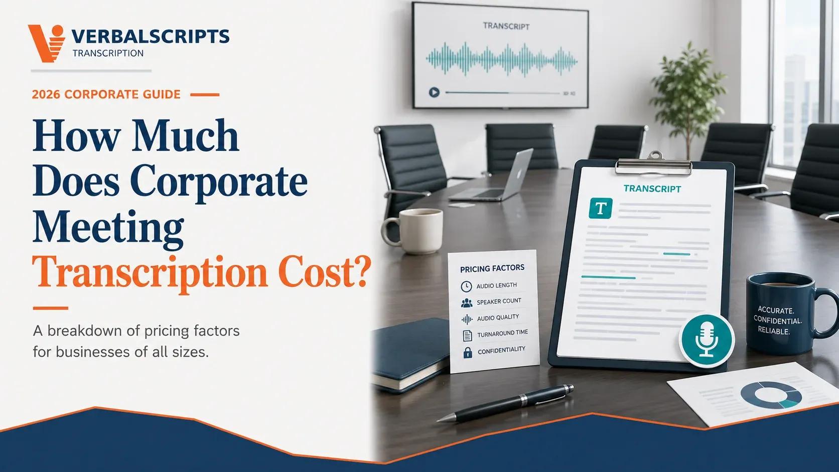 How Much Does Corporate Meeting Transcription Cost?