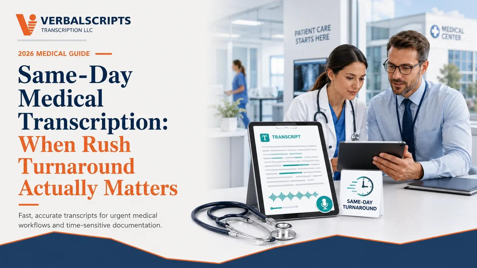 Same-Day Medical Transcription: When Rush Turnaround Actually Matters