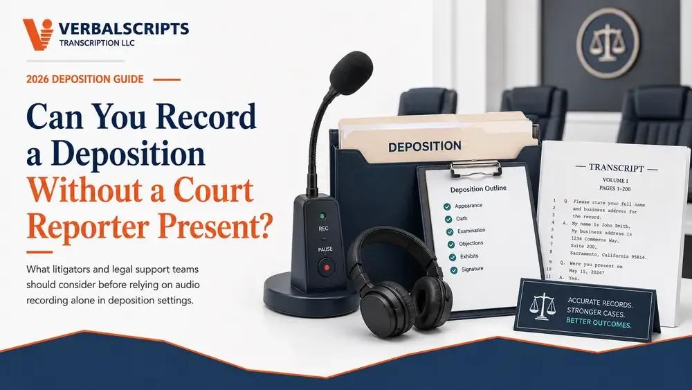 Can You Record a Deposition Without a Court Reporter Present?