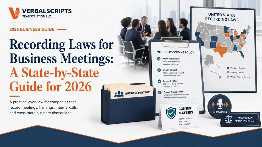 Recording Laws for Business Meetings: A State-by-State Guide for 2026
