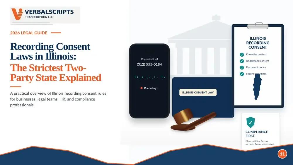 Recording Consent Laws in Illinois: The Strictest Two-Party State Explained