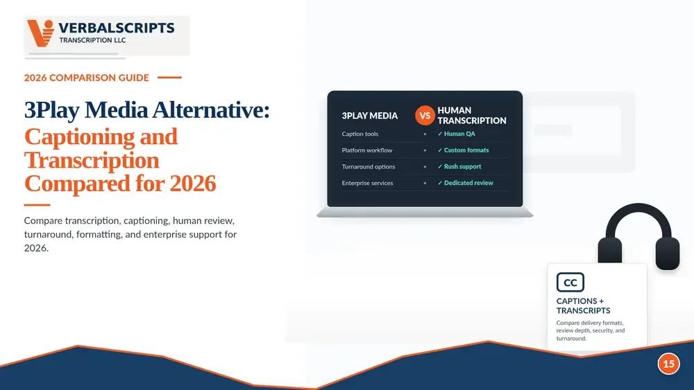 3Play Media Alternative: Captioning and Transcription Compared for 2026