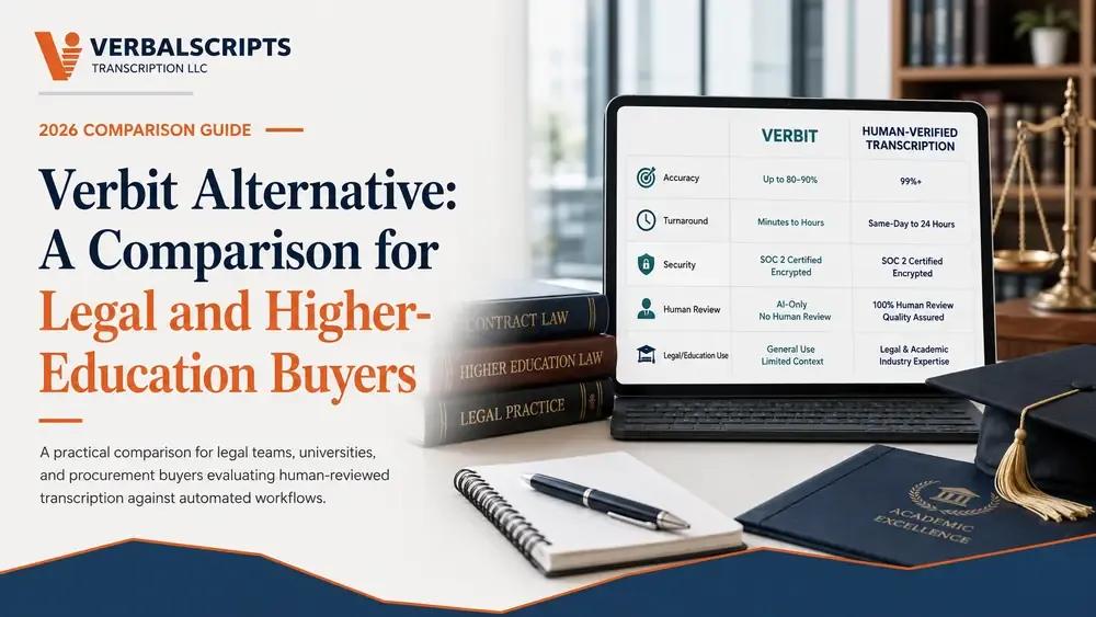 Verbit Alternative: A Comparison for Legal and Higher-Education Buyers