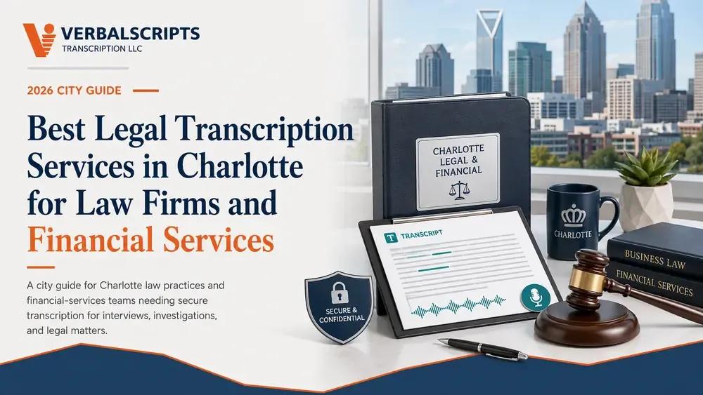 Best Legal Transcription Services in Charlotte for Law Firms and Financial Services