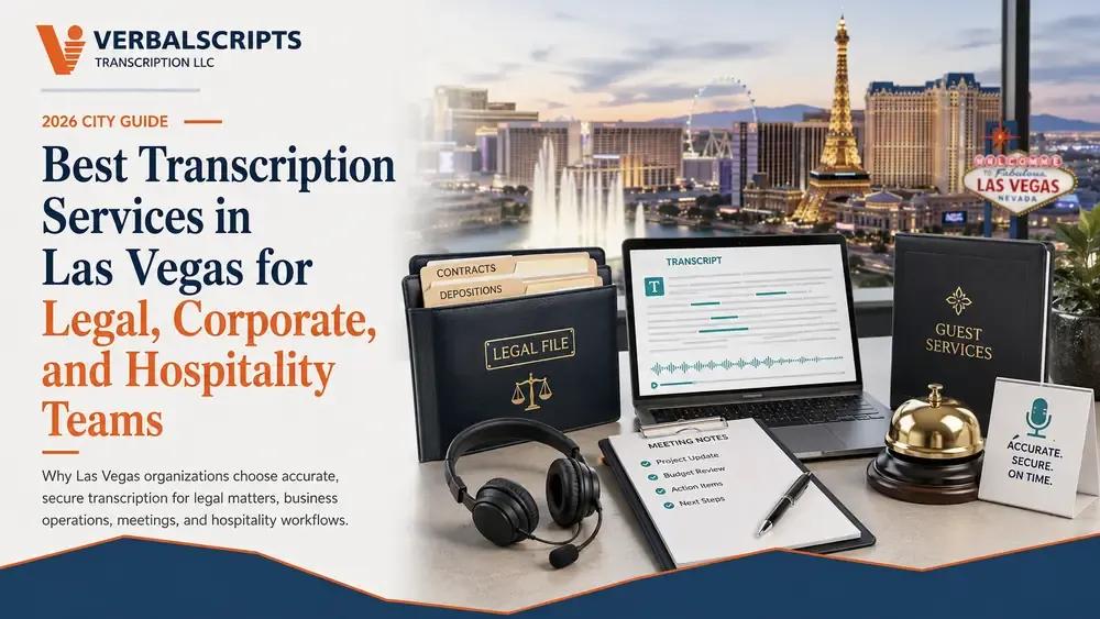 Best Transcription Services in Las Vegas for Legal, Corporate, and Hospitality Teams