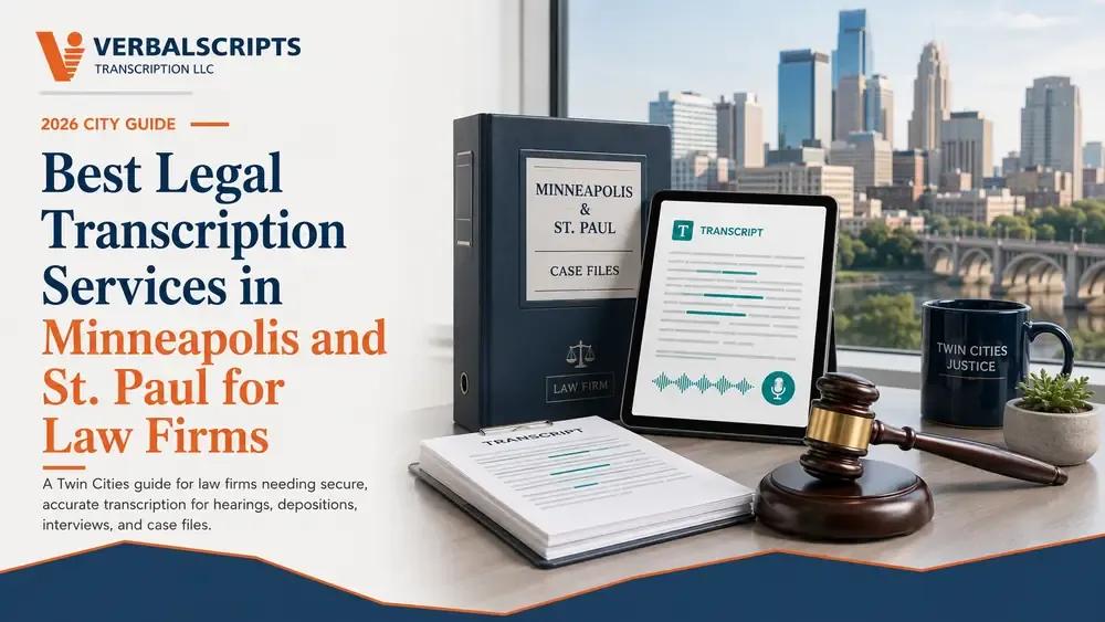 Best Legal Transcription Services in Minneapolis and St. Paul for Law Firms