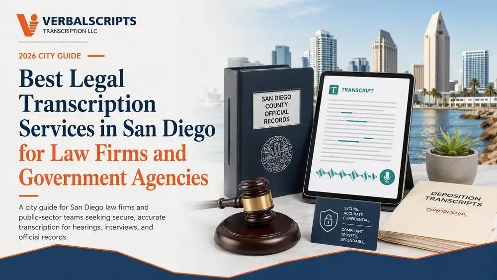 Best Legal Transcription Services in San Diego for Law Firms and Government Agencies
