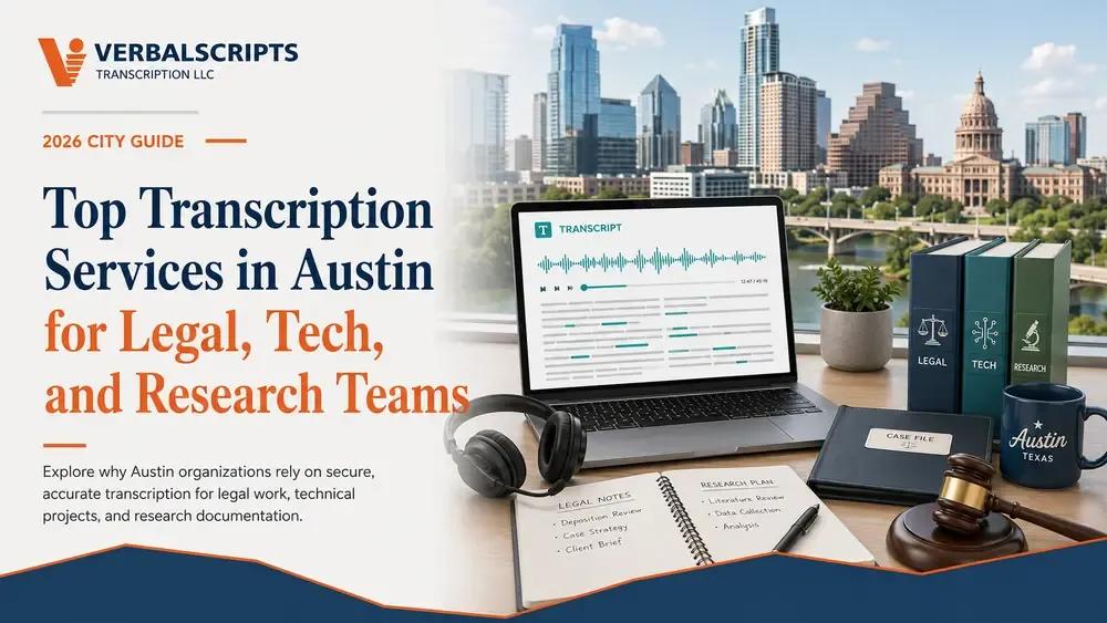 Top Transcription Services in Austin for Legal, Tech, and Research Teams